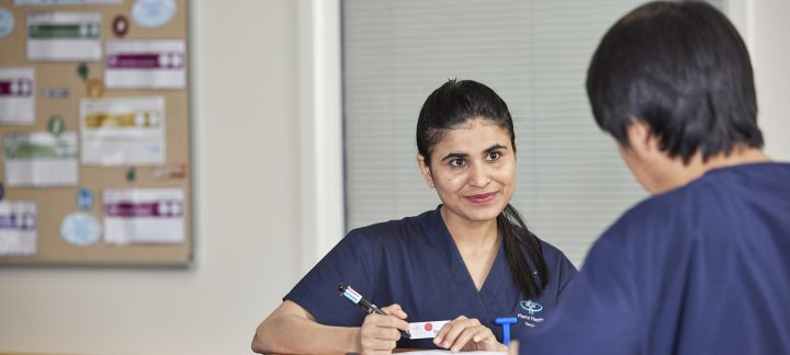 Mercy Care Centre Young nurses (L-R) Shuveksha and Garry